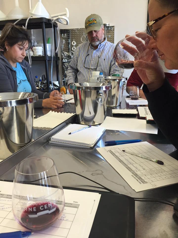 Interior and design features of the Southwest Wine Center teaching winery