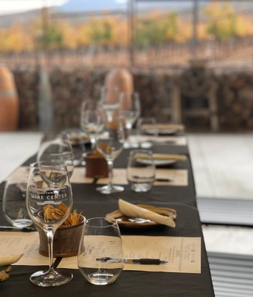 Guests sampling wines produced at Southwest Wine Center